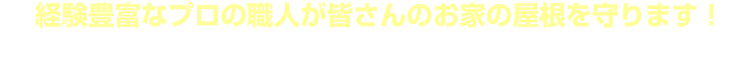 お家の屋根は大丈夫ですか？