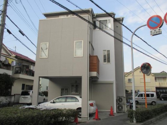大阪府茨木市上野　Ｋ様邸 外壁アステック、屋根ガイナ塗装