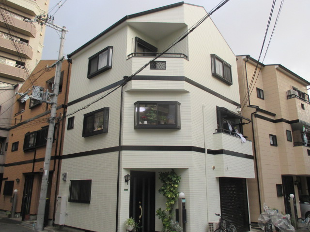 大阪市北区　Ｊ様　外壁・屋根塗装リフォーム施工事例
