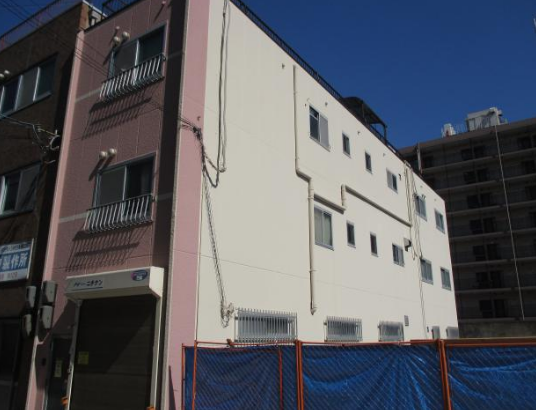 大阪市浪速区立葉　Ｍ様　外壁ガイナ塗装リフォーム施工事例
