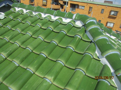 兵庫県尼崎市　Ｍ様　屋根ラバー・破風板金塗装リフォーム施工事例