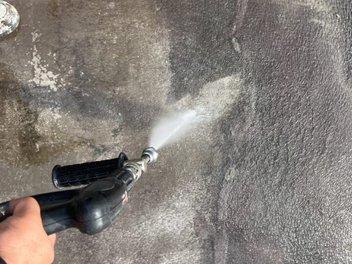 屋上防水　高圧洗浄
