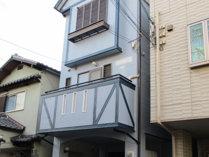 大阪市淀川区十八条　M様邸　外壁塗装、屋上・ベランダ防水工事