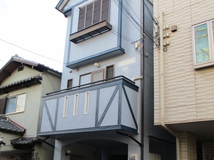 大阪市淀川区十八条　M様邸　外壁塗装、屋上・ベランダ防水工事