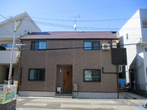 大阪市鶴見区諸口 Y様邸 外壁・屋根塗装工事、ベランダ防水工事