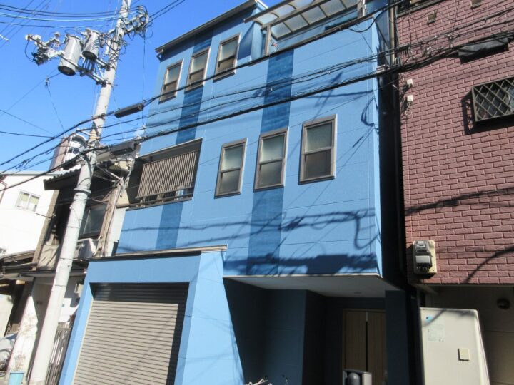 大阪市東成区中本2丁目　A様邸　外壁塗装、屋根塗装工事