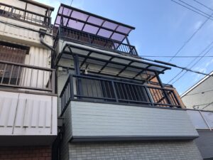大阪市城東区中浜1丁目　M様邸　外壁塗装、屋根塗装工事