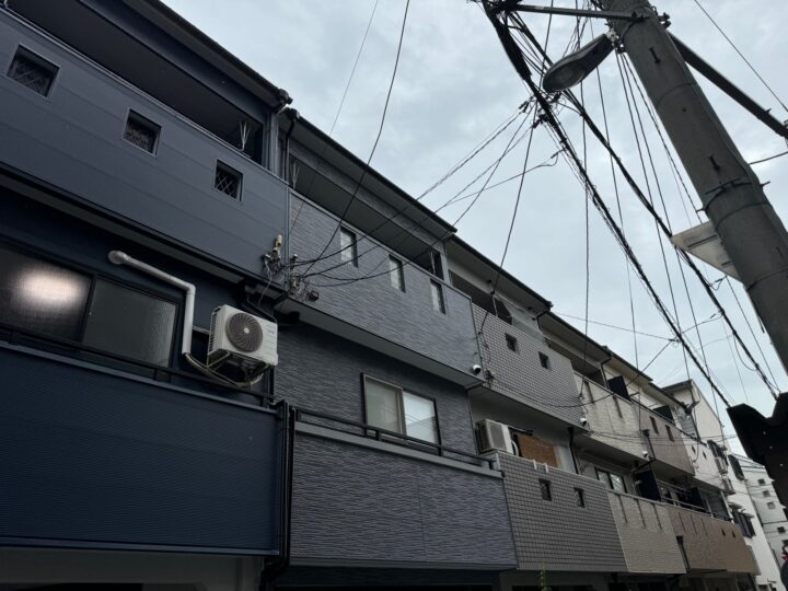 大阪市城東区中浜3丁目　O様邸　外壁塗装工事、屋根塗装工事、防水工事、内装工事