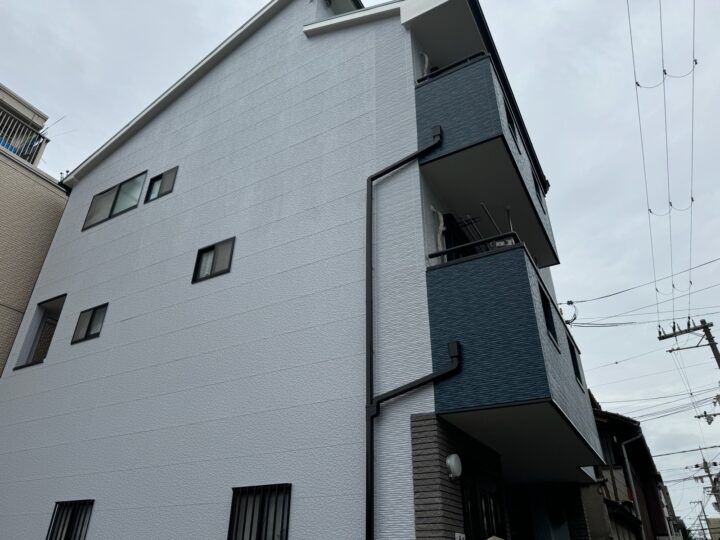 大阪市阿倍野区阪南町4丁目　H様邸　外壁塗装工事、屋根塗装工事、板金工事