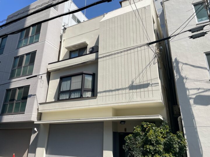 大阪市中央区龍造寺町2丁目　H様邸　外壁塗装工事、防水工事、改修工事