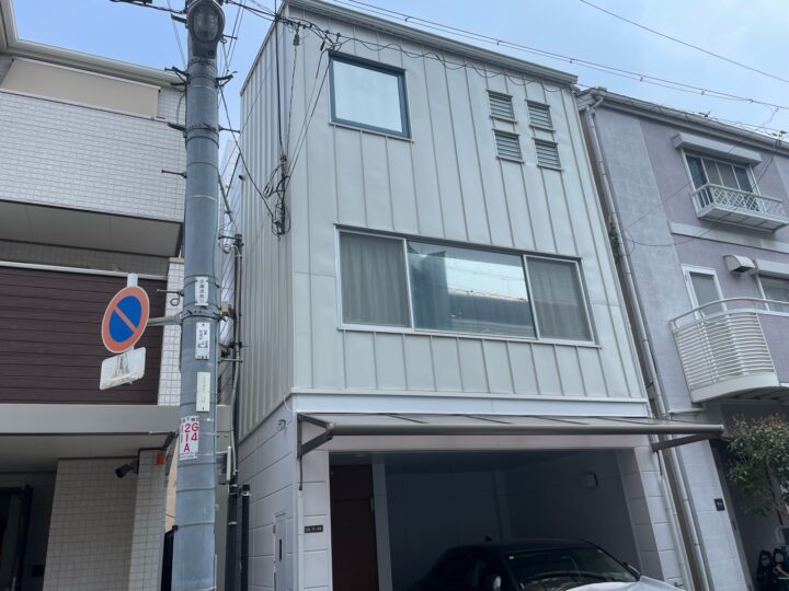 大阪市天王寺区松ヶ鼻町4丁目　H様邸　外壁塗装工事、屋根塗装工事、防水工事