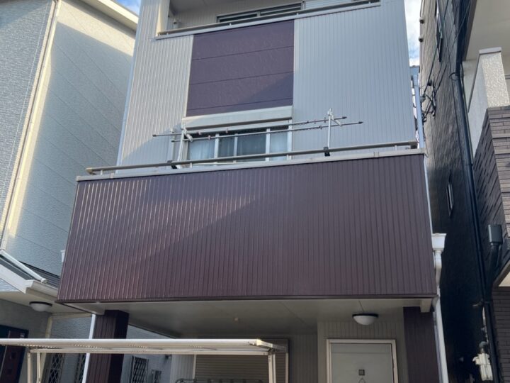大阪市住吉区清水丘1丁目　K様邸　外壁塗装工事、屋根塗装工事