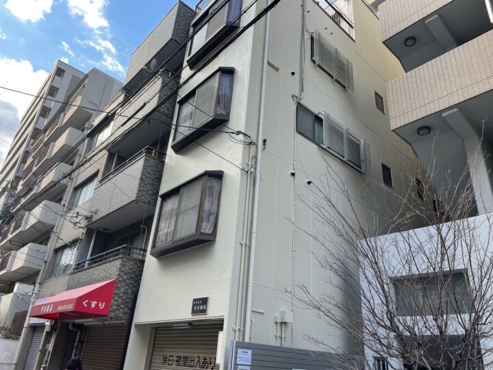 大阪市中央区谷町7丁目　S様邸　外壁塗装工事、防水工事