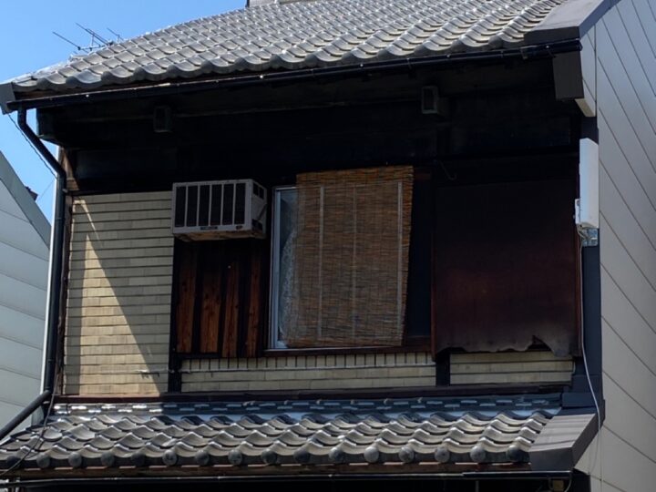 大阪市旭区生江2丁目　H様邸　屋根ラバー工事、漆喰工事