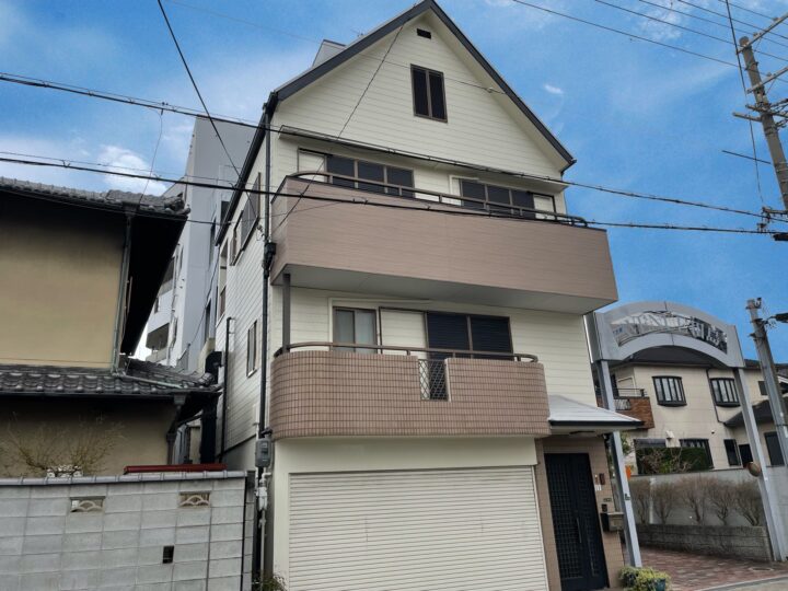 大阪市生野区田島4丁目　H様邸　外壁塗装工事、屋根塗装工事、防水工事