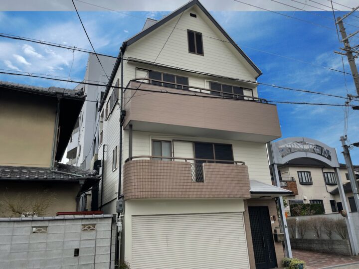 大阪市生野区田島4丁目　H様邸　外壁塗装工事、屋根塗装工事、防水工事