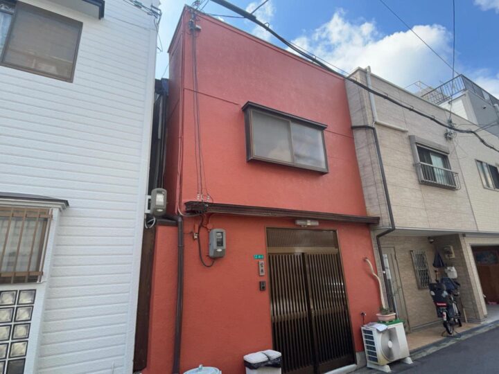 大阪市東成区中道2丁目　N様邸　外壁塗装工事、防水工事