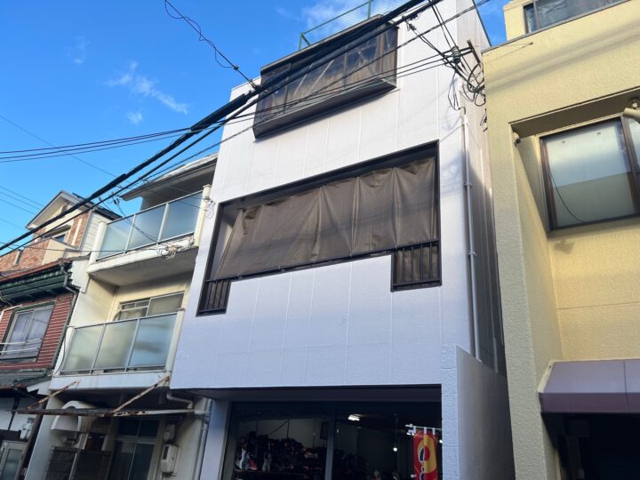 大阪市平野区平野本町5丁目　T様邸　外壁塗装工事、防水工事