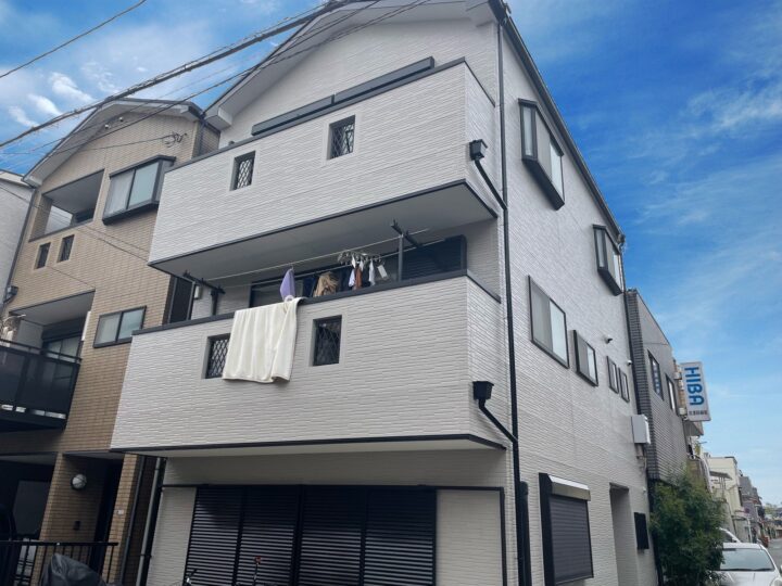 大阪市鶴見区緑3丁目　U様邸　外壁塗装工事、屋根塗装工事