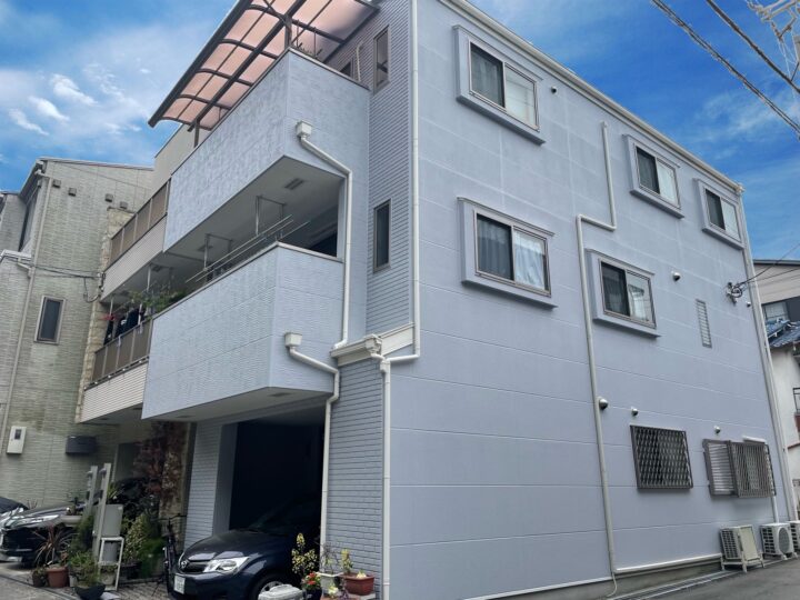 大阪市鶴見区緑3丁目　M様邸　外壁塗装工事、屋根塗装工事