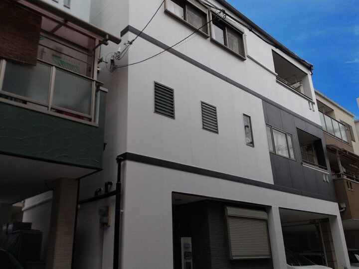 大阪市鶴見区諸口　Ｆ様邸　外壁・屋根塗装工事
