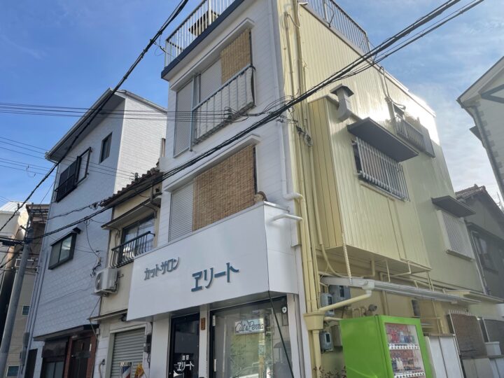 大阪市西淀川区姫里1丁目　カットサロンE様　外壁塗装工事、防水工事、波板張替工事