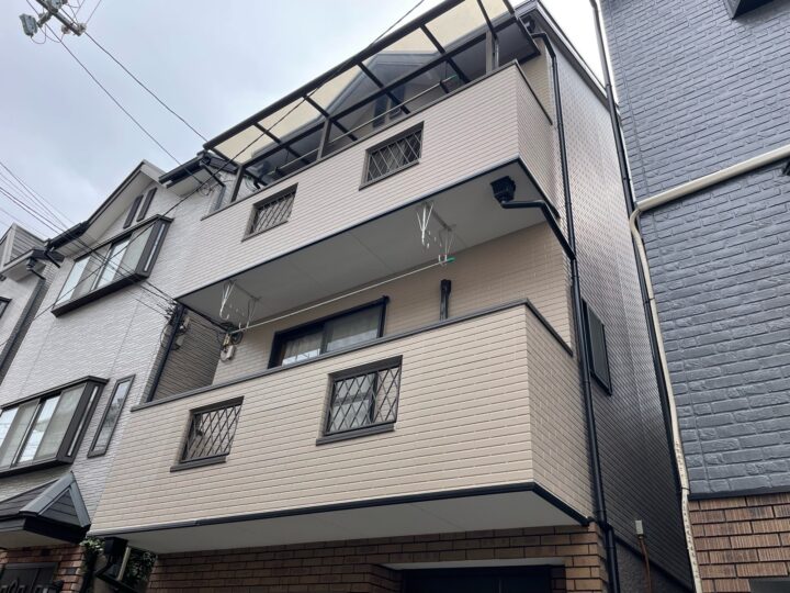 大阪市城東区鴫野西1丁目　Ｎ様邸　外壁塗装工事、屋根塗装工事
