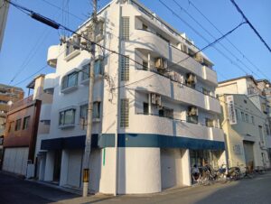 大阪市東成区大今里南5丁目 Hマンション様 外壁塗装工事、防水工事、板金工事