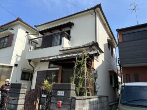 摂津市鶴野4丁目 K様邸 外壁塗装工事、漆喰工事