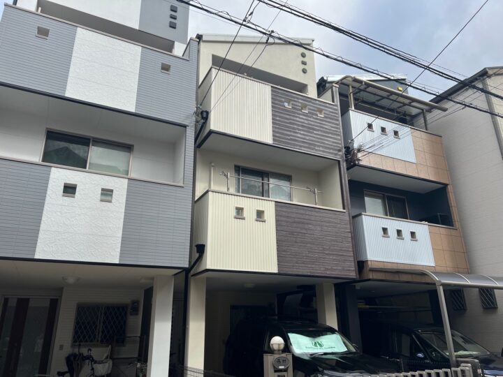 大阪市大正区南恩加島2丁目　N様邸　外壁塗装工事、屋根塗装工事、防水工事