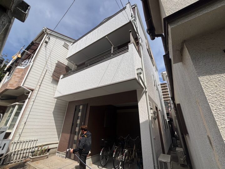大阪市西淀川区姫里3丁目 M様邸 外壁塗装工事、屋根塗装工事